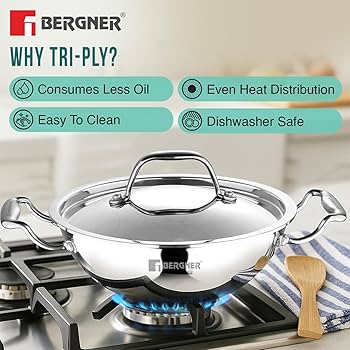 bergner argent kadai with led