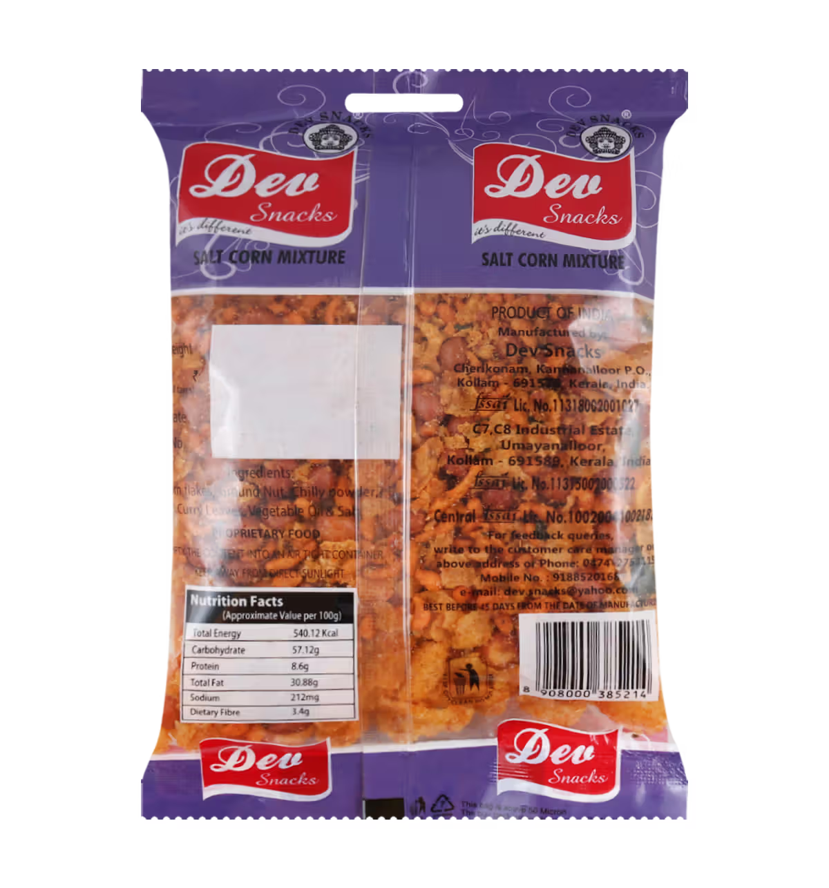DEV SALT CORN MIXTURE