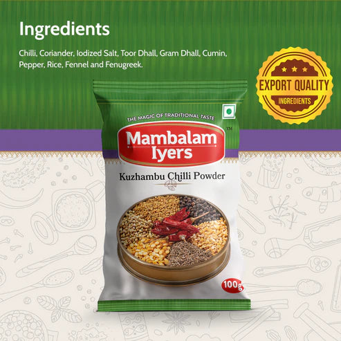 Mambalam Iyers Khuzhambu Chilli Powder