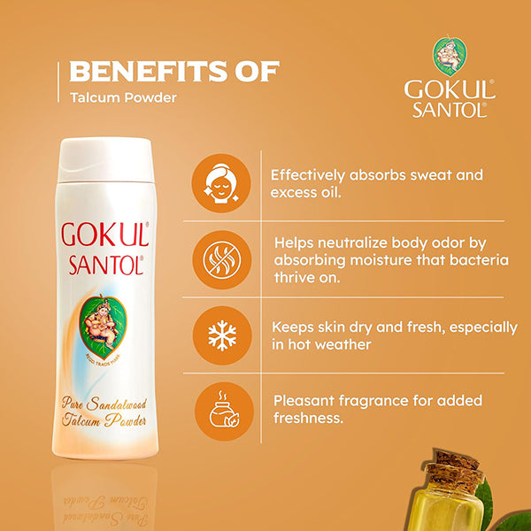 GOKUL SANTOL TALCUM POWDER