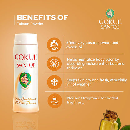 GOKUL SANTOL TALCUM POWDER